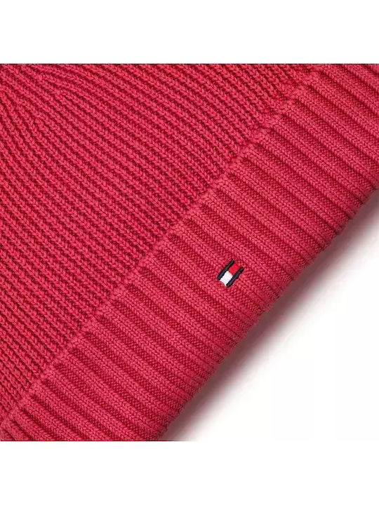 Flag Kids Beanie Set with Scarf Knitted Fuchsia