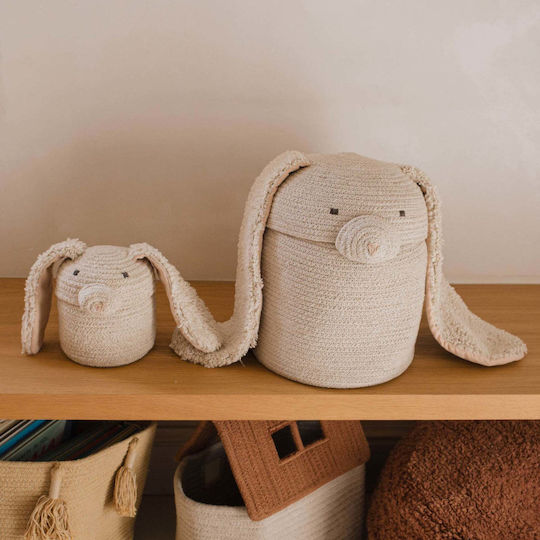 Lorena Canals Kinder Aufbewahrungskorb aus Stoff Beige 15x15x15cm 1Stück