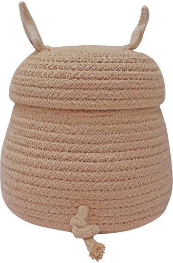Lorena Canals Kinder Aufbewahrungskorb aus Stoff Rosa 17x17x15cm 1Stück