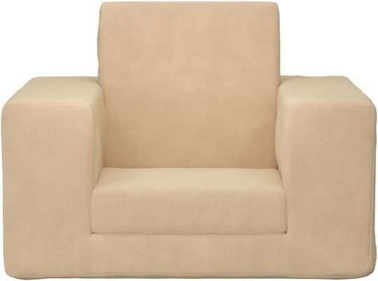 Kids Armchair Beige 52x38x34cm