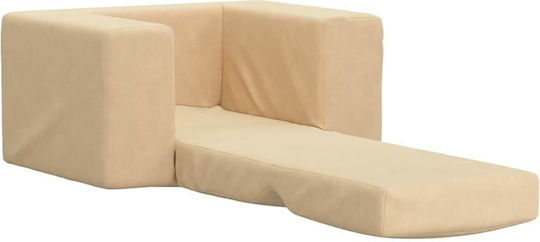 Kids Armchair Beige 52x38x34cm