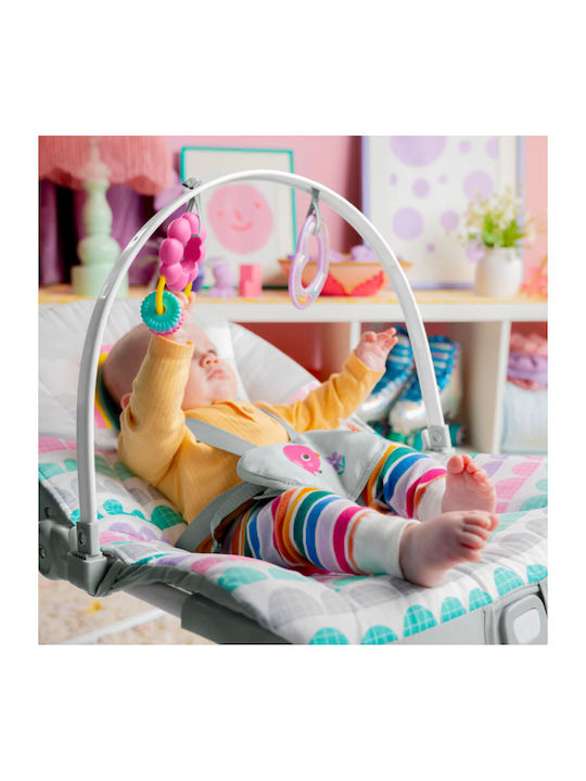Bright Starts Ηλεκτρικό Relax Μωρού Rosy Rainbow 2-in-1 με Δόνηση Πολύχρωμο