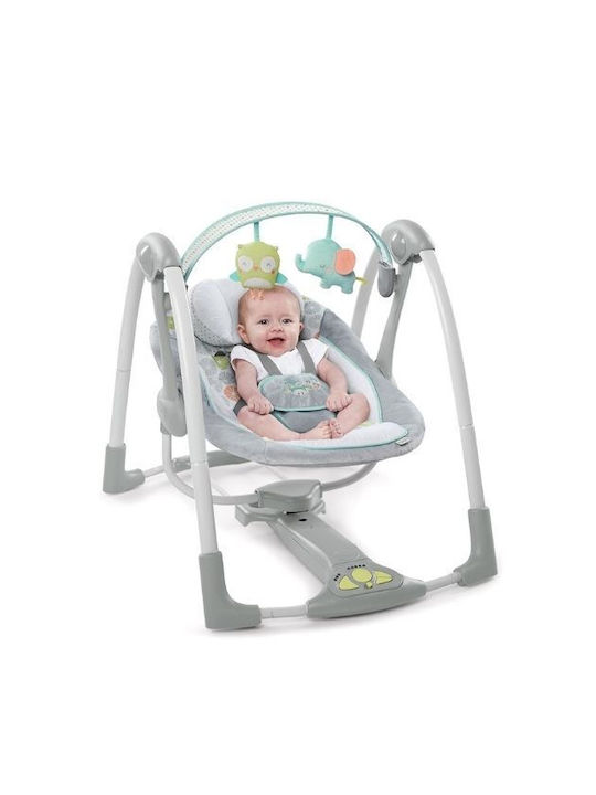 Ingenuity Electric Baby Relax Swing Swing 'n Go with Music Gray