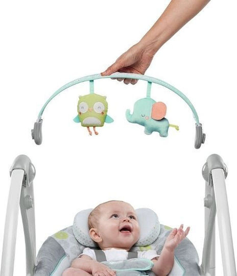 Ingenuity Ηλεκτρικό Relax Μωρού Κούνια Swing 'n Go με Μουσική Γκρι