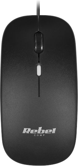 Rebel WDM210 Cu fir Mouse Negru