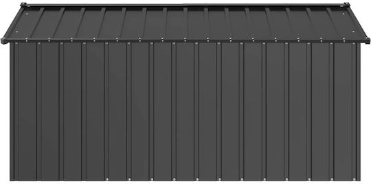 vidaXL Металик Парк За Кучета 114x202x101см Сив