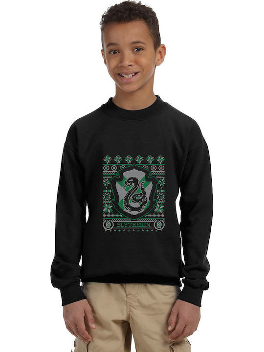 Παιδικό Φούτερ Slytherin  Black