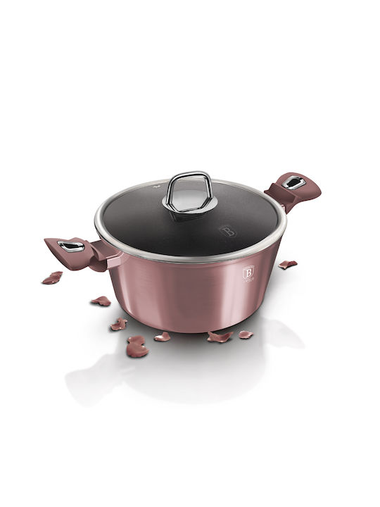 Berlinger Haus i-Rose Collection Deep Pot Made of Aluminum 2.2lt / 20cm