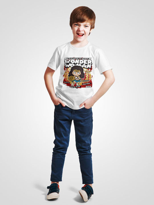 Kids' T-shirt White Wonder Woman