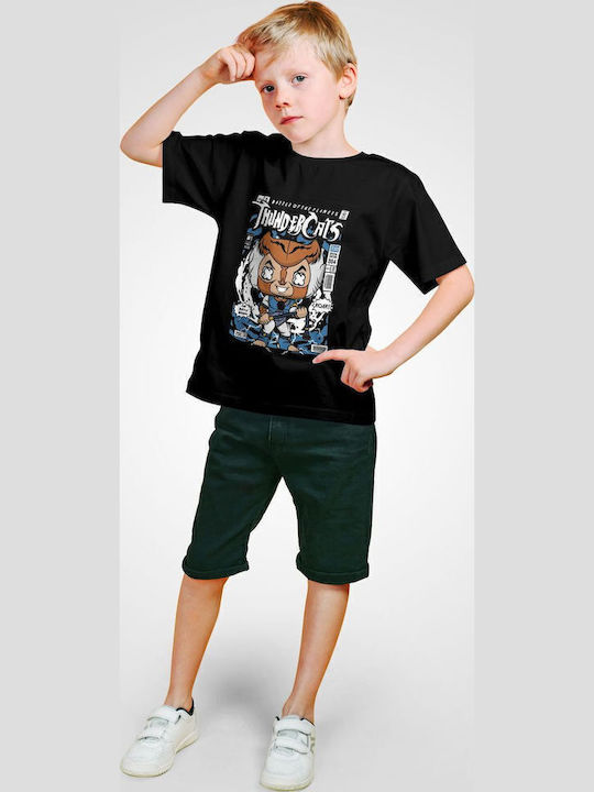 Παιδικό T-shirt Μαύρο Tygra