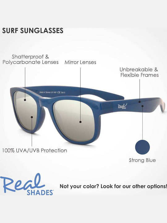 Real Shades Surf Toddler Άθραυστα Παιδικά Γυαλιά Ηλίου Strong Blue για 2-4 Ετών