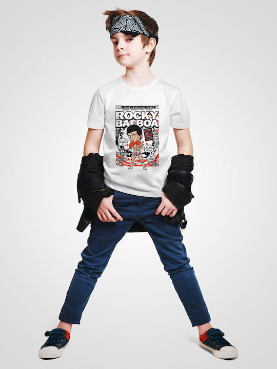 Παιδικό T-shirt Λευκό Rocky Balboa
