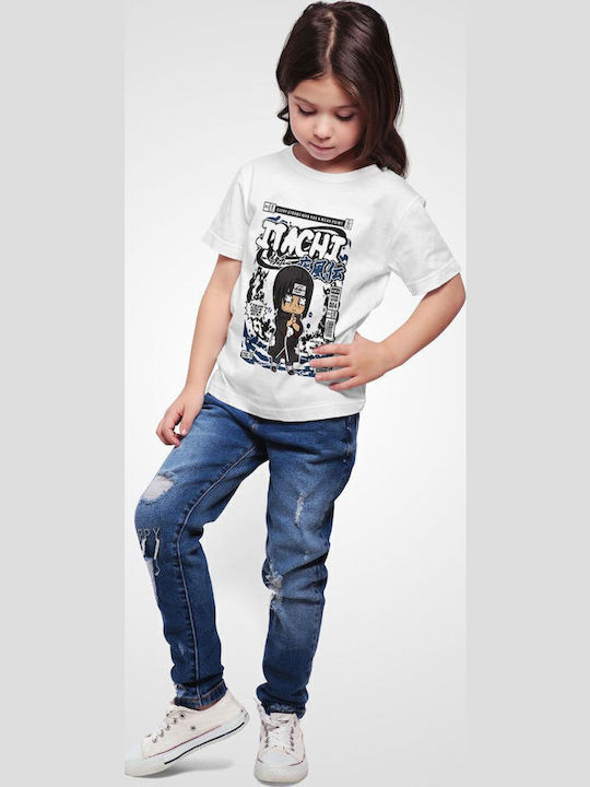 Kids' T-shirt White Itachi Uchiha