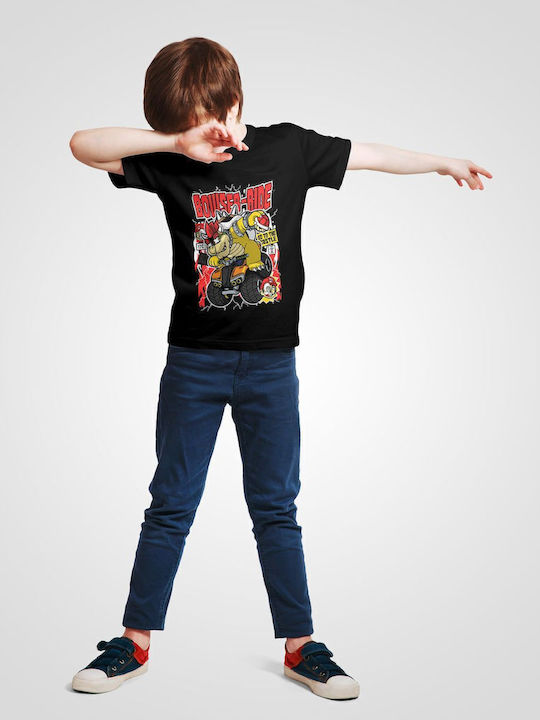 Παιδικό T-shirt Μαύρο Bowser Ride