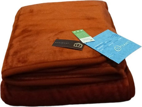 Manterol Casa Hypoallergenic Oceanis Color Spanish Velvet Blanket Double 180x240cm