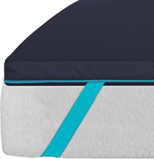 Flow Topserenity Matratzentopper 100% Viskoelastisch 5cm 4 Elastische Bänder Abnehmbarer Bezug 190 x 90 x 5 cm Cec-07373 Cecotec