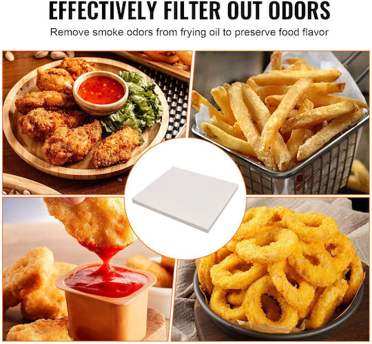 Vevor Fryer Filter Paper 100 Sheets 19.3" X 16.1" Replacement Fryer Filter Sheets 18L/38L Commercial Mobile Fryer Filter Machine Restaurant Fast Food Shop Stand Carnival Concession