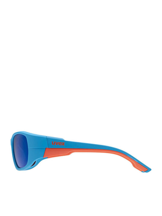 Uvex Sportstyle 514 Unbreakable Rectangle Kids Sunglasses Blue
