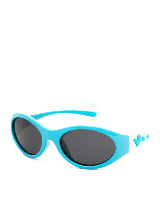 Invu Oval Kinder-Sonnenbrillen mit Polarisiert Blau