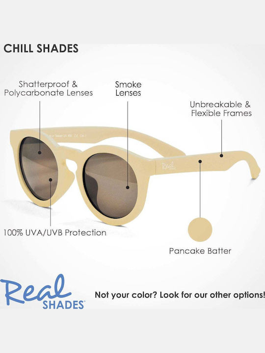Real Shades Chill Toddler Unbreakable Kids Sunglasses Pancake Batter for 2-4 Years