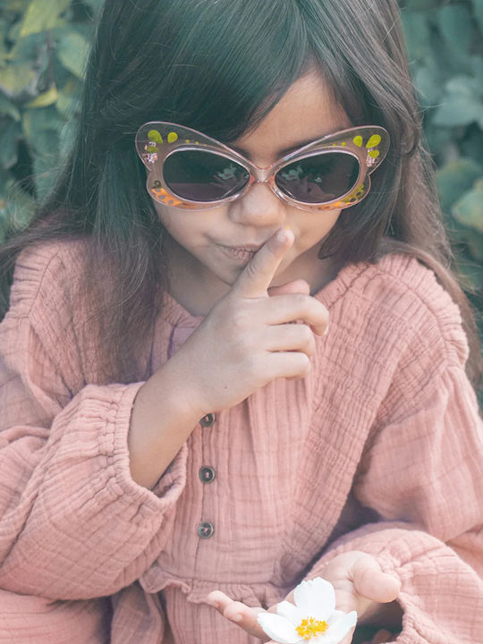 Sonnenbrille Rosa Schmetterling und Schatten 3-10 Jahre Rockahula