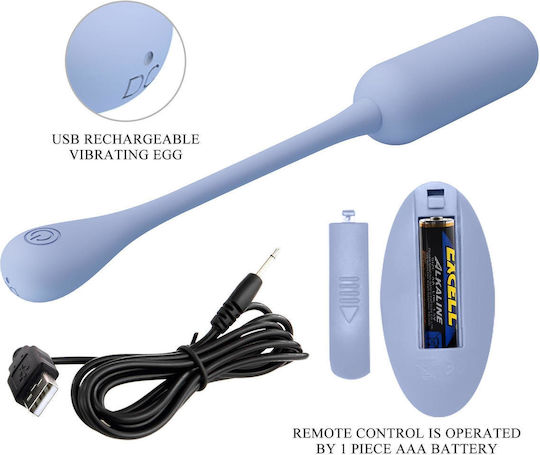 Vibrator Ei mit Fernbedienung Blau