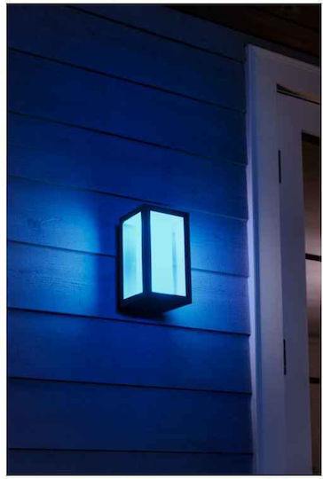 Philips Impress Επιτοίχια Εξωτερική Πλαφονιέρα LED IP44 8W με Ψυχρό Λευκό Φως 24x14x12εκ.