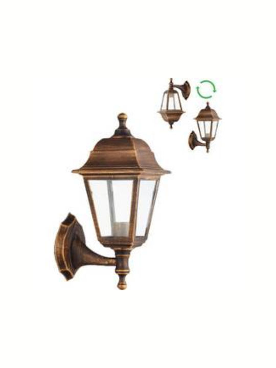 Lucas LED Wall-Mounted Outdoor Lantern E27 IP44