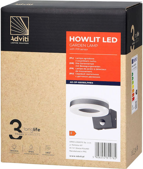 Adviti Iluminat Exterior Montat Pe Perete Spotlight Led Încorporat IP65 20W Cu Lumină Alb Natural
