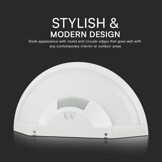 V-TAC Wall-Mounted Outdoor Light LED IP54 10W with Natural White Light