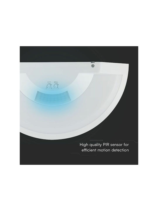 V-TAC Επιτοίχιο Εξωτερικό Φωτιστικό LED IP54 10W με Φυσικό Λευκό Φως