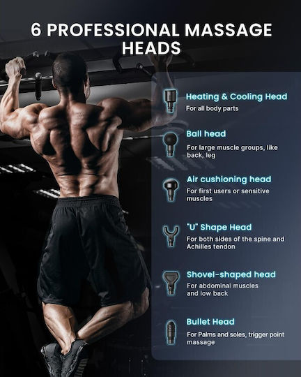 Renpho Gun Massage for the Body with Vibration and Heating Function