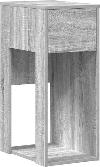 Computer Tower Stand Drawer Grey Sonoma 30x44x74 cm Grey Sonoma 858736