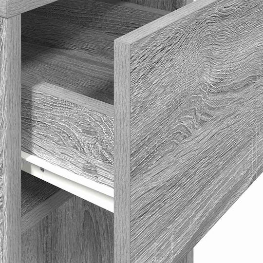 Computer Tower Stand Drawer Grey Sonoma 30x44x74 cm Grey Sonoma 858736