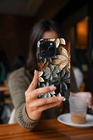 Калъф Sonique 3D Flower Series за Xiaomi Redmi Note 12s Сив