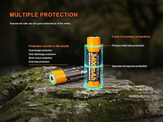 Fenix Arb-l18-3400u V3.0 Battery 18650 3400mah
