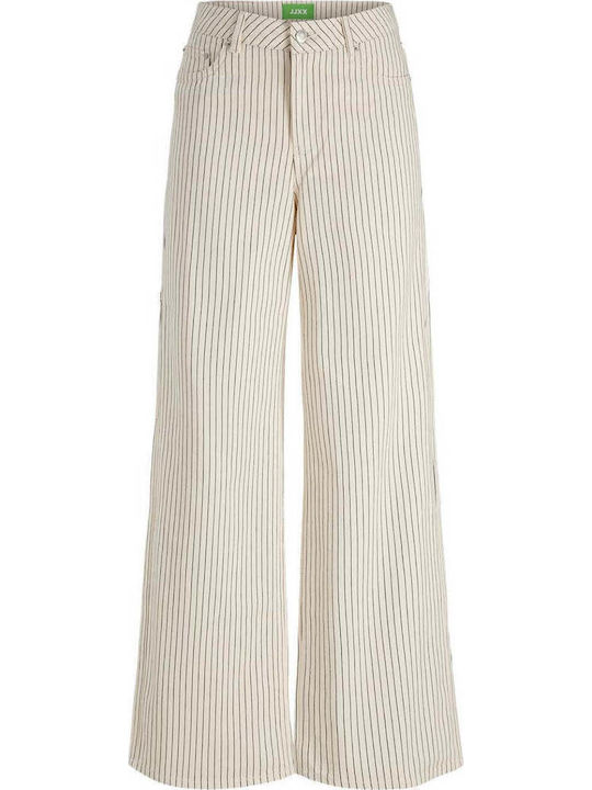 Tokyo Damen Stoff Hose Blanc De Blanc