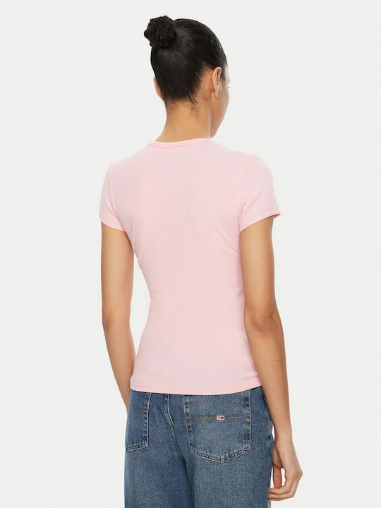 Tommy Hilfiger Essential Women's T-shirt Striped Pink