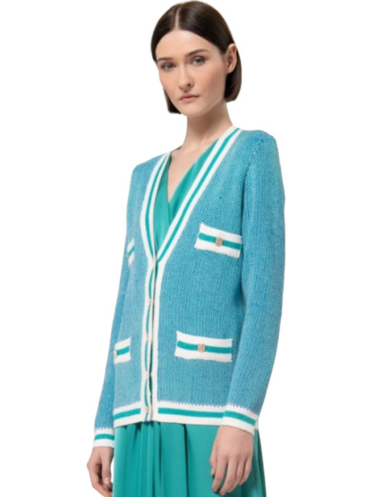 Gestrickte Damen Strickjacke mit Knöpfen Ange