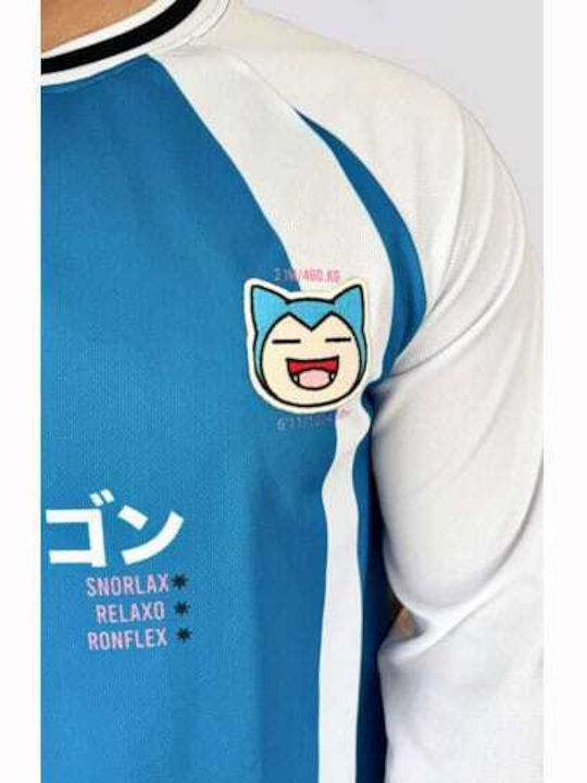 Pokémon Jersey Blouse Snorlax Blue Neptun