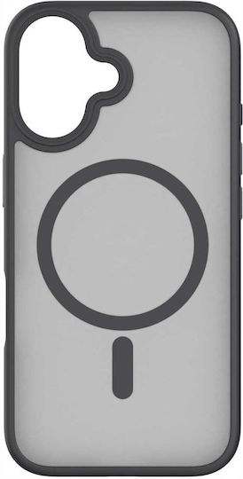 Spacecase Hybrid Magsafe Back Cover Plastic / Silicone Black (iPhone 16)