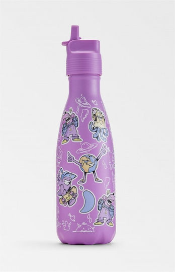 Chilly's Παιδικό Παγούρι Ανοξείδωτο με Καλαμάκι 350ml