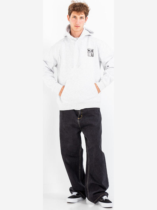 Eyes Icon Gray Hoodie Sweatshirt