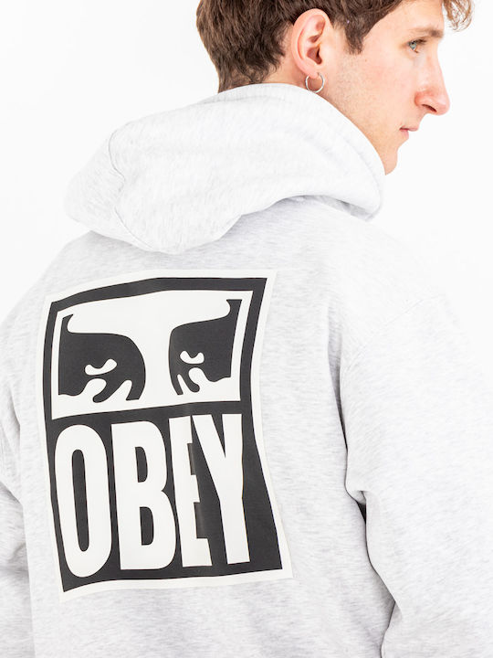 Eyes Icon Gray Hoodie Sweatshirt