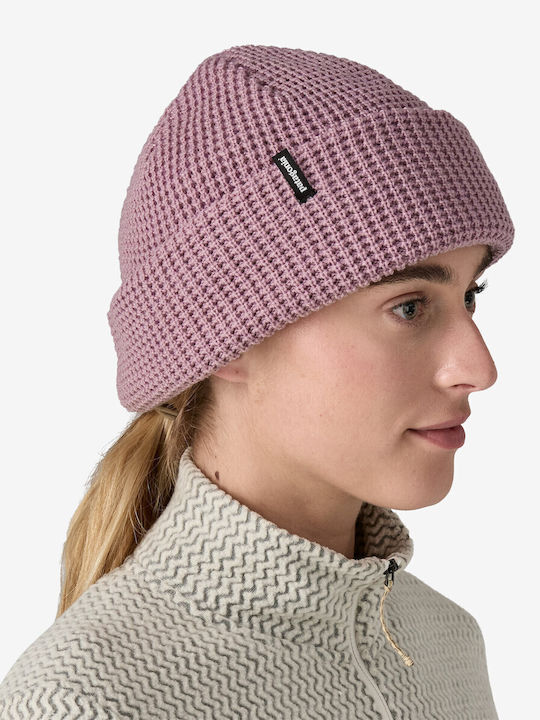 Snowdrifter Beanie Unisex Beanie Knitted in Purple color