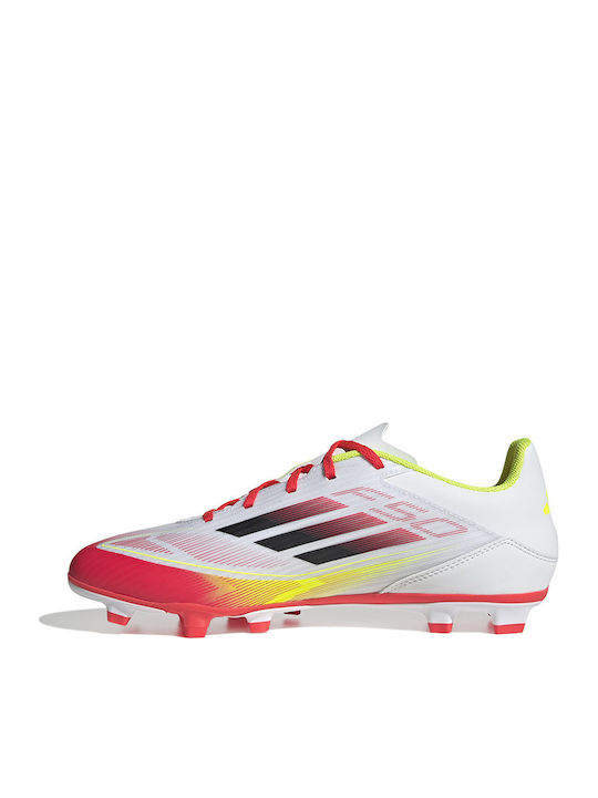 adidas F50 Club Fußballschuhe mit Stollen Weiß