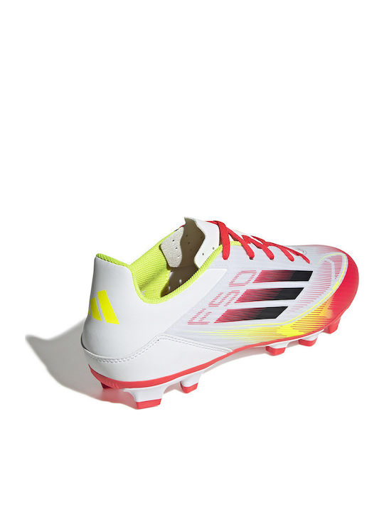 adidas F50 Club Fußballschuhe mit Stollen Weiß