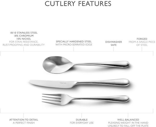 Robert Welch Dinner Stainless Steel Silver Spoon