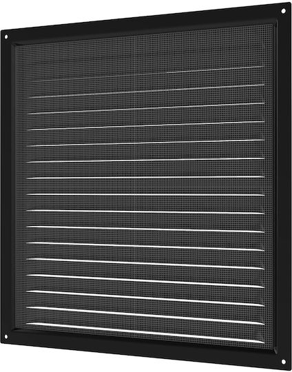 Mmotors Persidă de Ventilație 25x25cm Pătrată cu Plasă de Ventilație