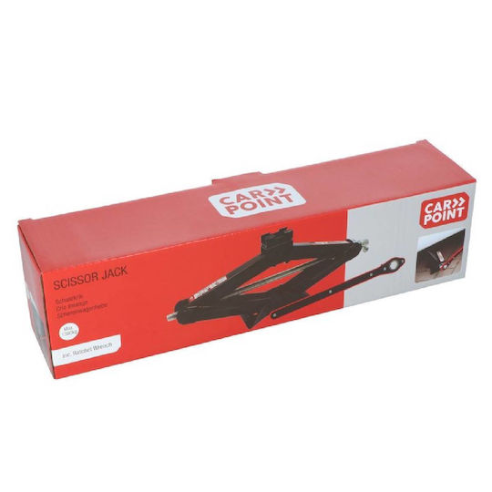 Carpoint Mechanical Scissor Jack Ratchet Lifting Capacity Up to 38.5cm Load Capacity Up to 1.5 Tons 0613003